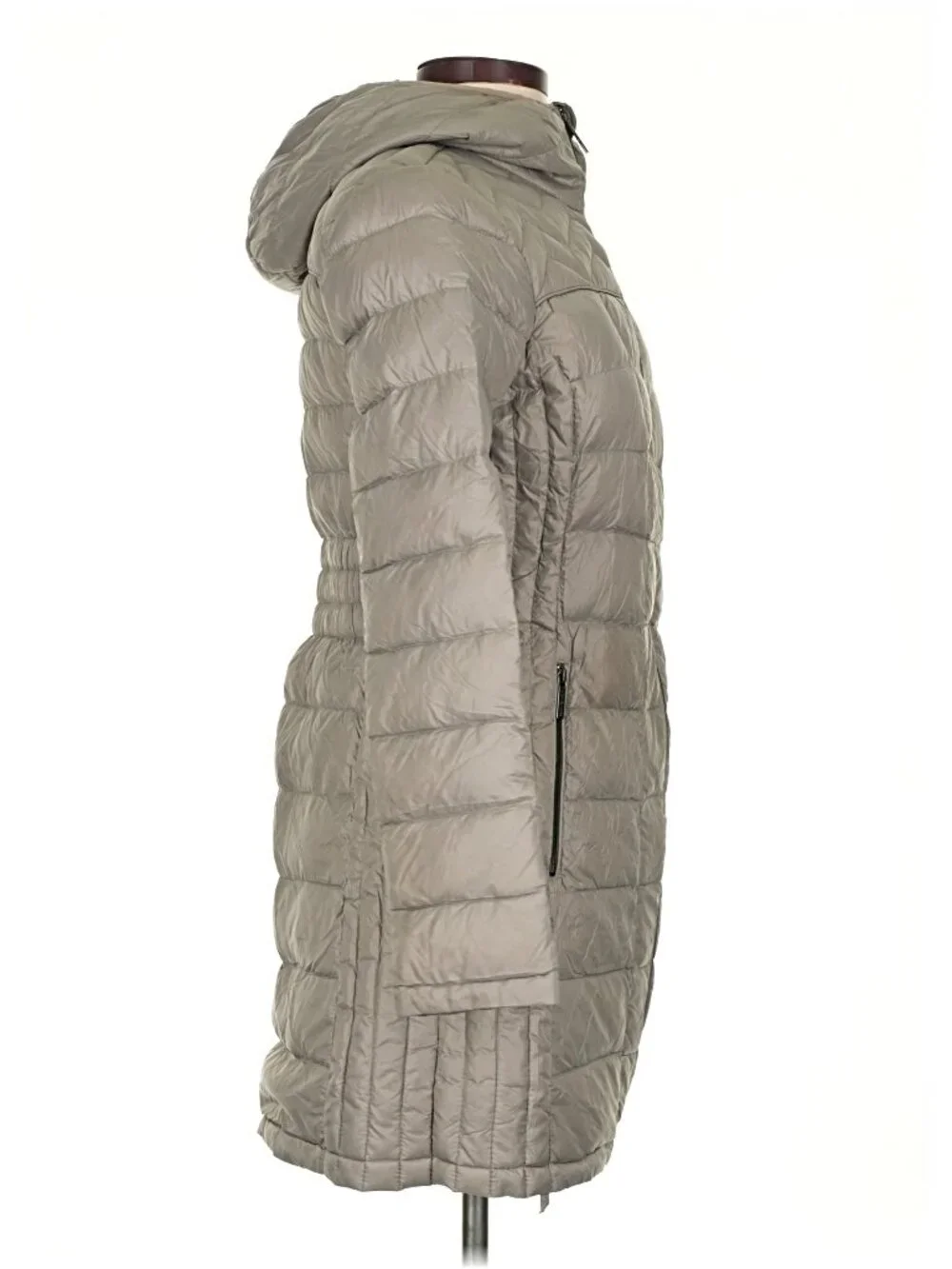 Michael Michael Kors Packable Down Fill Coat Winter Ski Jacket XS Tan Puffer - Picture 4 of 7